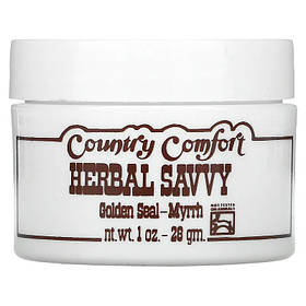 Крем, жовтокорін і мирра, Herbal Savvy, Country Comfort (28 г)