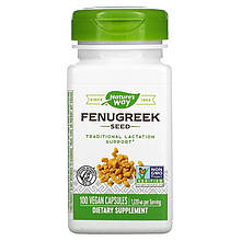 Насіння черевика Nature's Way "Fenugreek Seed" шамбалу, 1220 мг (100 капсул)