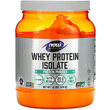 Ізолят сироваткового протеїну NOW Foods, Sports "Whey Protein Isolate" без добавок, у порошку (544 г)