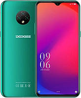 Смартфон зелений з великим ємним акумулятором і потрійний камерою на 2 sim Doogee X95 green 2/16 гб