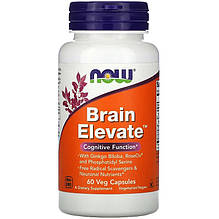Комплекс для поліпшення роботи мозку NOW Foods "Brain Elevate" (60 капсул)