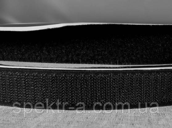 Застібка текстильна липучка 20 мм Velcro чорна