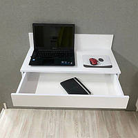 Компьютерный стол навесной MebelProff КС-36, стол с выдвижным ящиком, настенный стол, туалетный столик