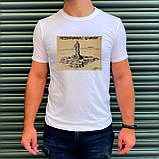 Чоловіча футболка. Друк на футболці. Руський воєнний корабель йди, фото 3