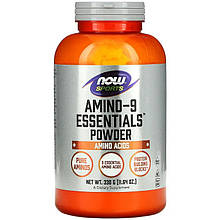 Комплекс амінокислот NOW Foods, Sports "Amino-9 Essentials Powder" у порошку (330 г)