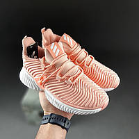 Adidas Alphabounce Instinct Кроссовки женские весна лето пудровые. Обувь женская Адидас Альфа Боунс