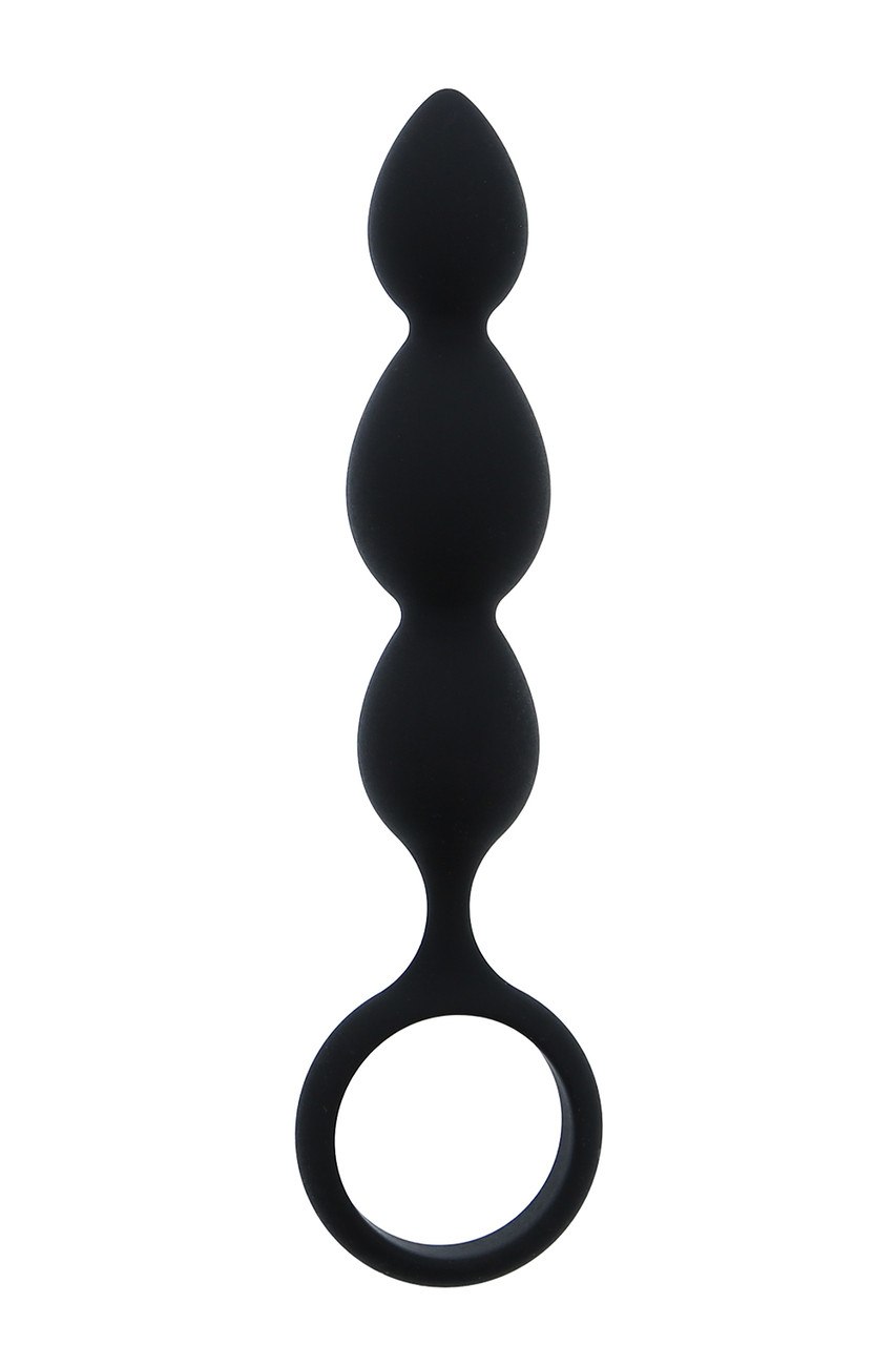 Стимулятор анальний "Ланцюг" з кільцем All Time Favorites Silicone Anal Beads, фото 1