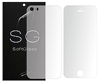 Бронепленка Apple iPhone 5 Комплект: для Передней и Задней панели полиуретановая SoftGlass