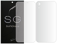 Бронепленка Apple iPhone XR Комплект: для Передней и Задней панели полиуретановая SoftGlass