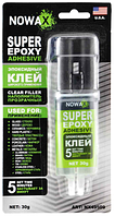 Клей эпоксидный Nowax SUPER EPOXY ADHESIVE цвет прозрачный 30гр. NX49509