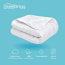 Ковдра антиалергенна всесезонна TM SLEEPINGG 140х210 см білій, фото 4