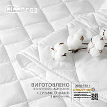 Наматрацник SLEEPINGG 180х200 см пл 150 гр/м2 з гумками по кутах, фото 6