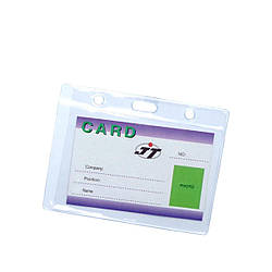 Бейджі горизонтальні (110х70) з отвором під кліпсу, уп/100