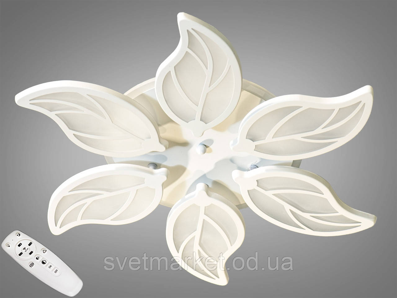 LED-люстра з димером і RGB-підсвіткою 8028/6WH LED RGB dimmer