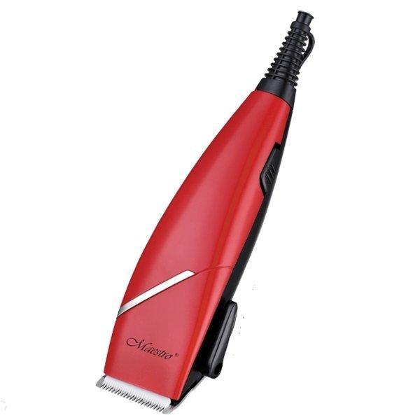 Професійна машинка для стрижки волосся Maestro MR-653C-RED з насадками | Тример Маестро