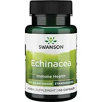 Swanson Echinacea (Standardized) Эхинацеи экстракт стандартизированный 200 мг 60 капс