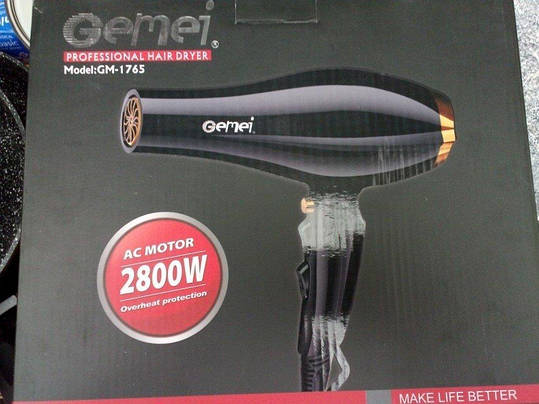 Фен GEMEI GM-1765 2.8кВт, фото 2