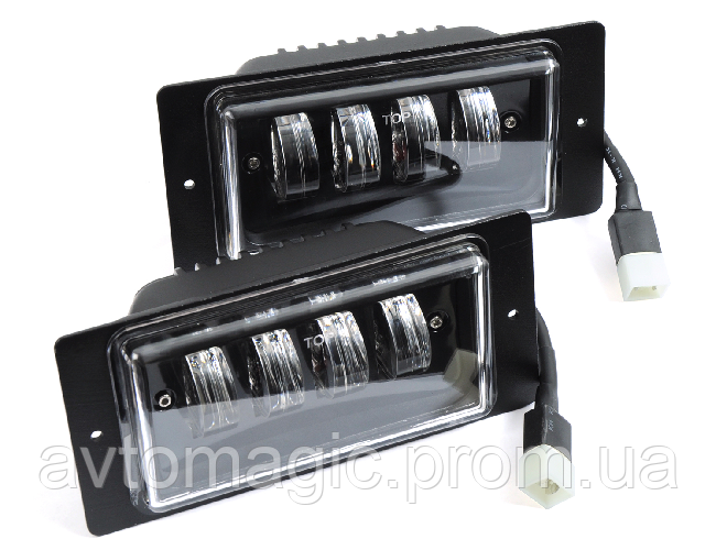 П/т ВАЗ 2110-15 40W Белая (4*10W) Линзованные,черный Отражатель 174*84 ...