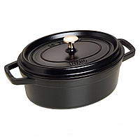 Кокотница чёрная овальная STAUB LA COCOTTE, диам. 33 см - Staub - 40509-322-0