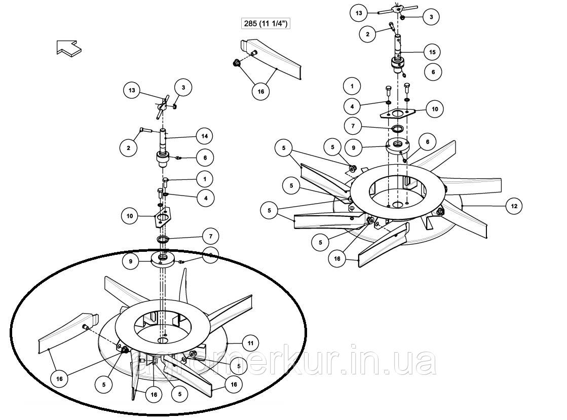 Диск лівий VNB3414002 Kverneland