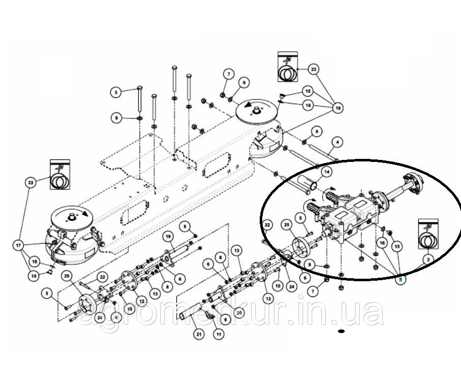 Редуктор центральний A148710930 Kverneland