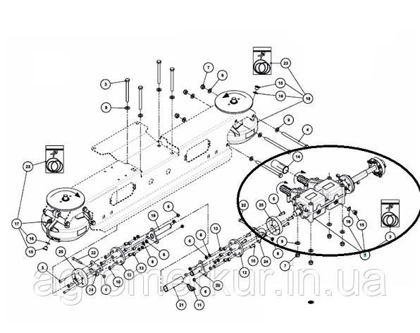 Редуктор центральний A148710930 Kverneland, фото 1
