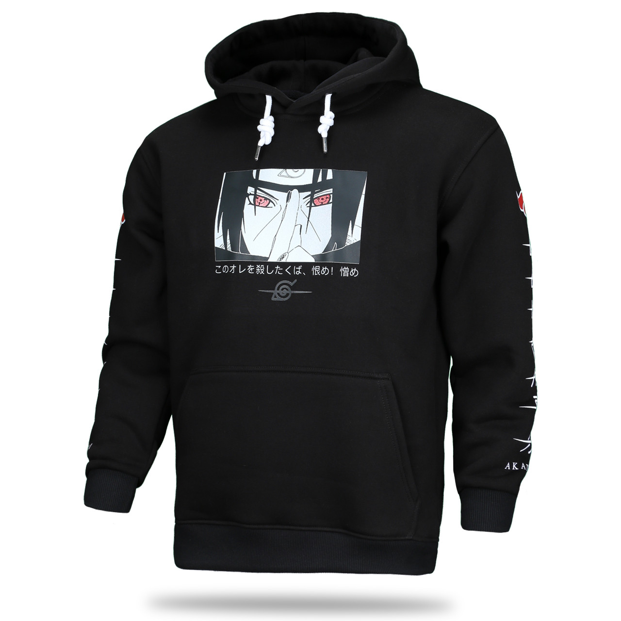 Худі осінь-зима чорний HOPE "Вчиха Ітачі" з рис рукаве Т-2 BLK M(Р) 22-590-203