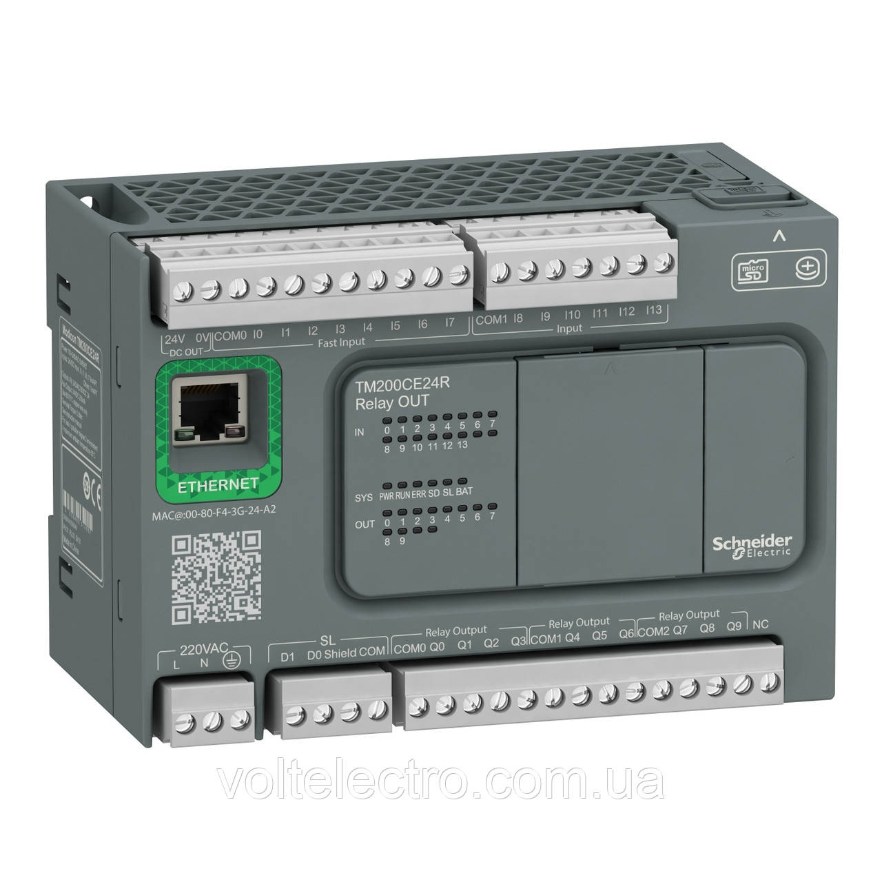 Контролер M200 M200 24 IO relay+Ethernet 220V AC, фото 1