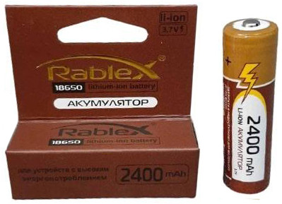 Акумулятор 18650 Rablex 2400mAh