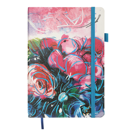 Блокнот діловий BM.295105-02 CHERIE, А5, 96 арк, клітинка, обкладинка штучна шкіра, синій (50)