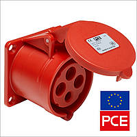 Розетка встраиваемая PCE 325-6 IP44 3P+N+PE 32A 400V прямая (силовая)