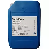 Моторное масло Aral High Tronic 5W-40 20L