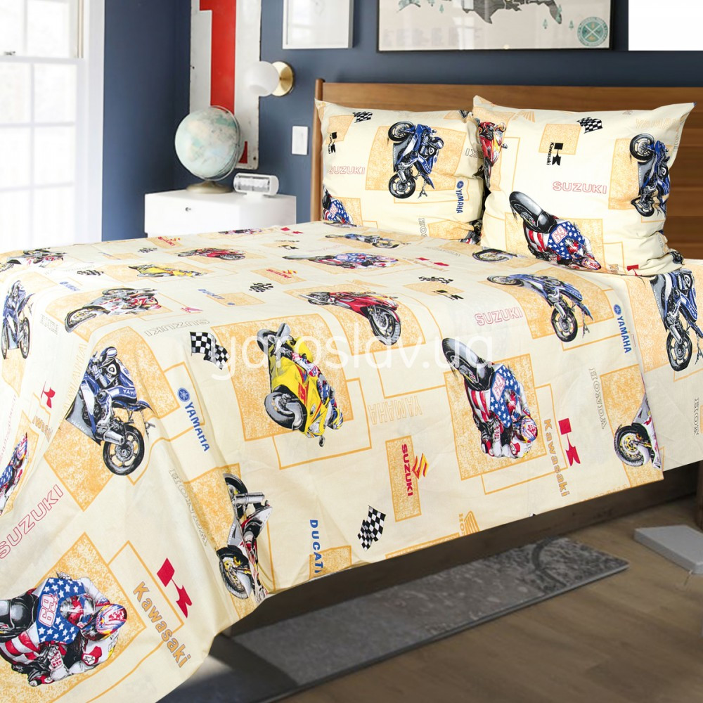 Дитяча постільна полуторний бязь набивна Ярослав t31а, фото 1