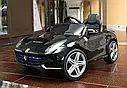 Дитячий електромобіль Ferrari чорна машинка на акумуляторі, фото 2