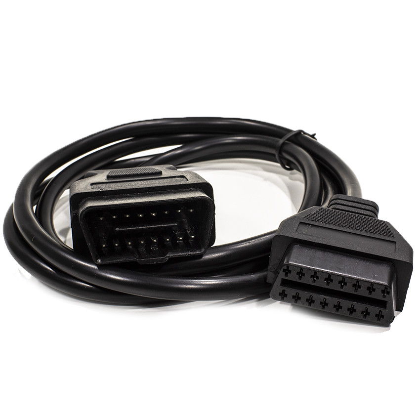 Al Подовжувач OBD2 прямий 1.5м діагностичний кабель для автомобіля напруга 12V та сканерів версій 2.0 та