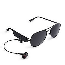 Al Бездротова блютуз гарнітура окуляри Gelete A8 Black для телефону музики 110 mAh з навушниками Bluetooth 4.1