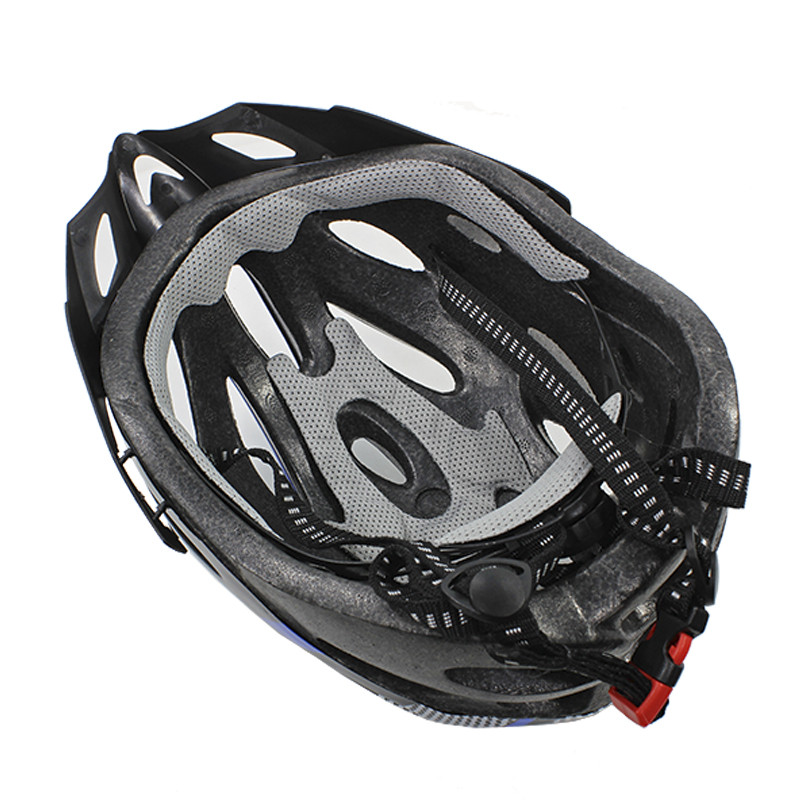 Al Шолом велосипедний Helmet Н-103 Black + Blue велошолом для велосипедистів захисний аксесуар