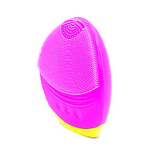 Al Автономна електрична силіконова щітка-масажер із зарядкою від USB Smallbei BC1819 Pink для чищення обличчя