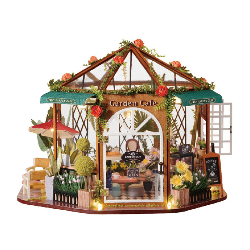 Al Ляльковий будинок конструктор DIY Cute Room GD-001-B Garden Cafe для дівчаток