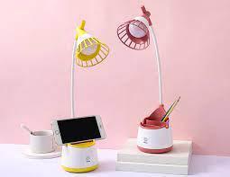 Настільна світлодіодна лампа акумуляторна з тримачем для телефону LED лампа LD-3009А, настільні лампи, фото 1