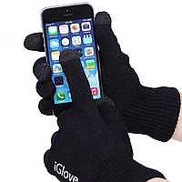 Al Перчатки для сенсорных экранов iGlove Black зимние для смартфонов универсальные