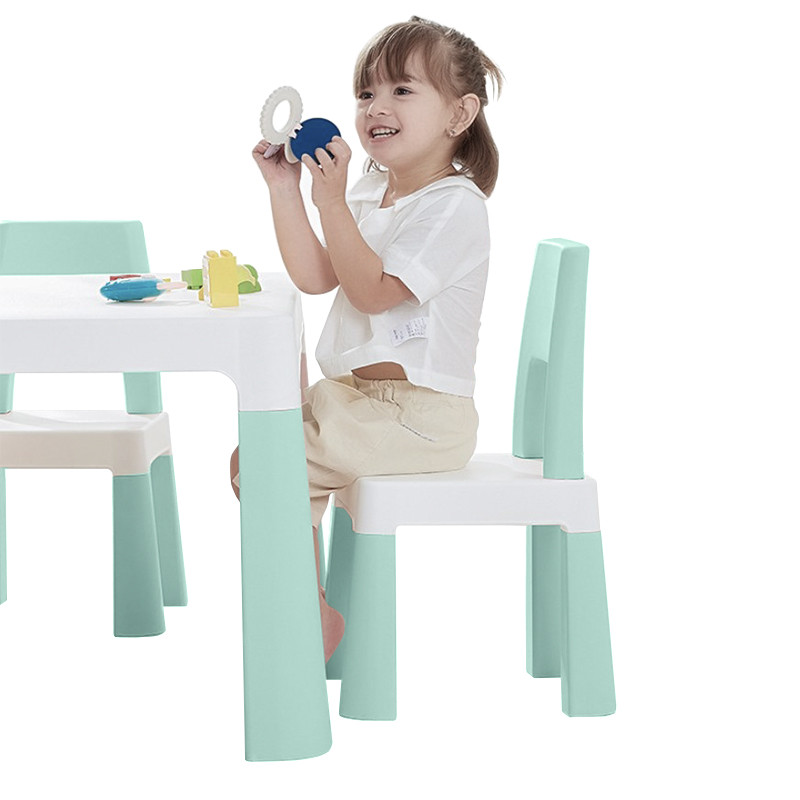 Al Дитячий столик та стільці Bestbaby BS-8817 Blue ігровий для дитячого садка будинку малювання дитини