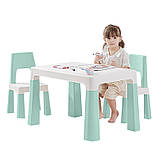Al Дитячий столик та стільці Bestbaby BS-8817 Blue ігровий для дитячого садка будинку малювання дитини, фото 2
