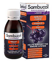Сироп для иммунитета Sambucol Immuno forte + Vtamin C + Zink 120 мл