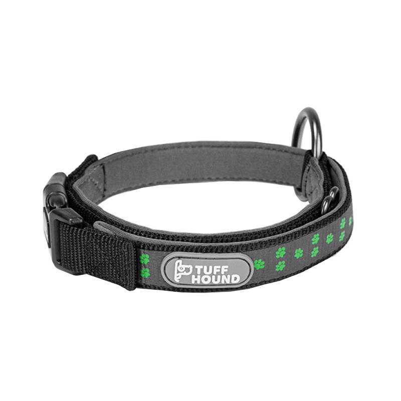 Al Світловідбивний нашийник для собак TUFF HOUND 1537 Black S з утяжкою