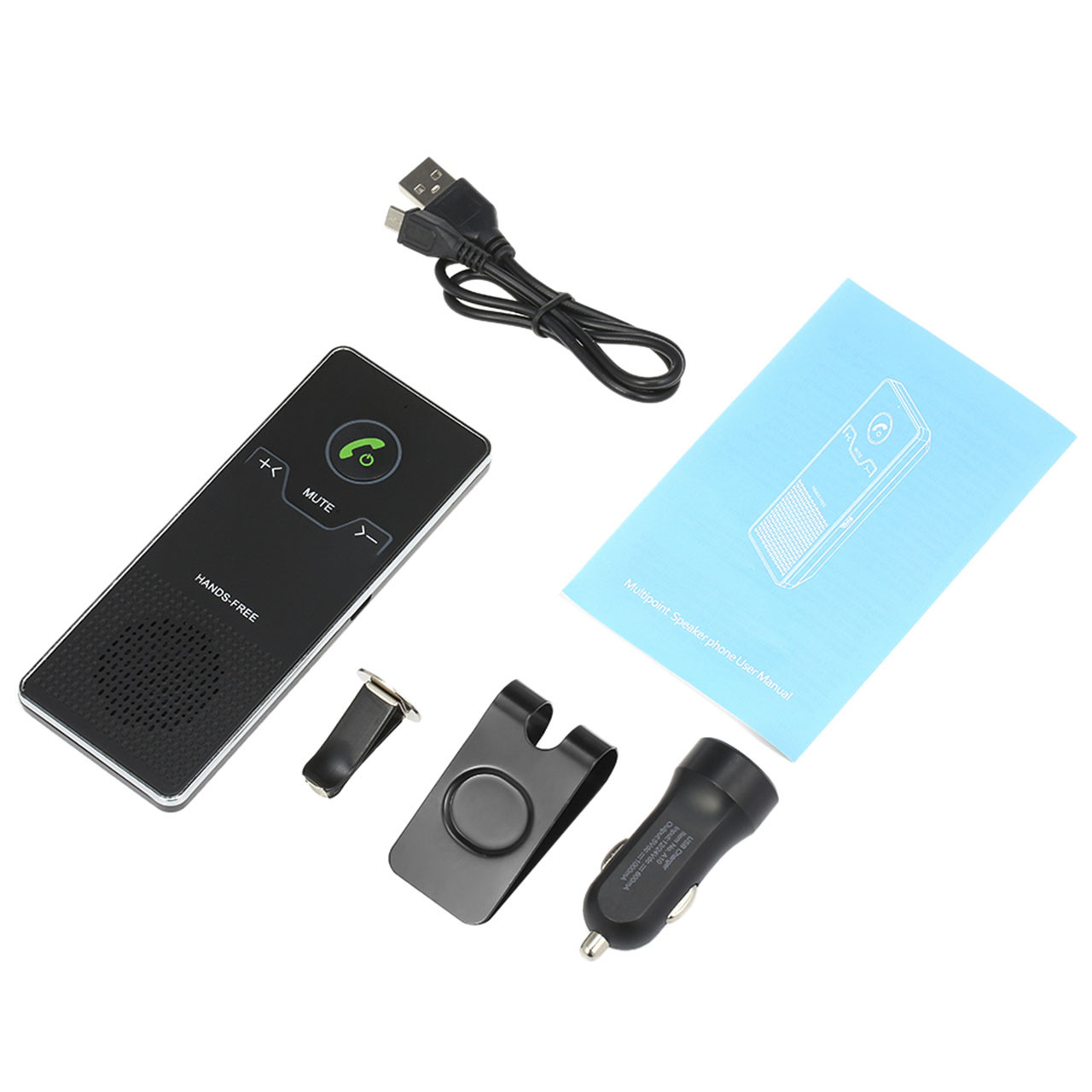 Al Громкая связь SP01 Black Bluetooth 4.0 батарея 650 mAh свободные руки для Android IOS для автомобиля - фото 5 - id-p1606206522