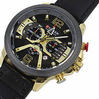 Al Наручные часы мужские CURREN 8329 Black + Gold кварцевые