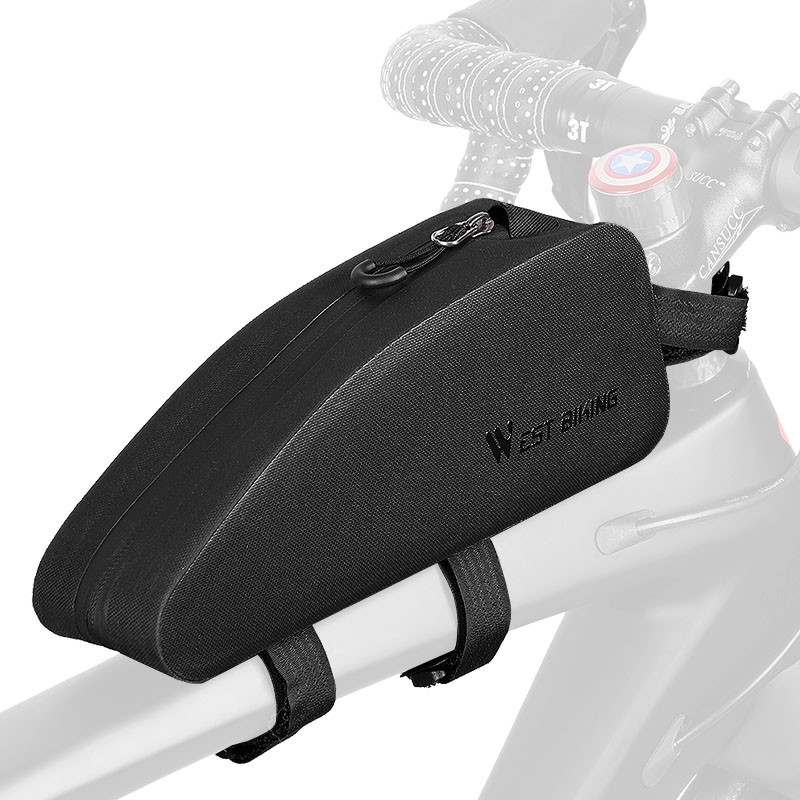Al Сумка велосипедна West Biking 0707212M Black на верхню трубу рами підрамна велосумка