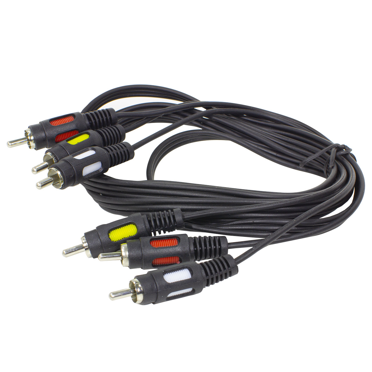 Al Кабель мультимедійний Atcom 3RCA-3RCA пакет 1,8 м для підключення аудіопристроїв