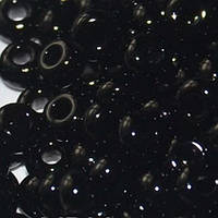 Бісер чеський Preciosa Для біжутерії натуральний 4035 / 23980 калібр 4/0 Чорний Упаковка 5 грам